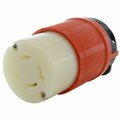 Ac Works NEMA L16-20R 3-Phase 20A 480V 4-Prong Locking Female Connector with UL, C-UL Approval in Orange ASL1620R